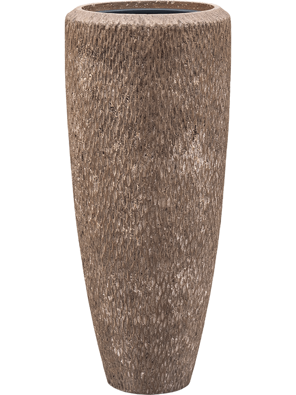 Baq Polystone Rough Plant Pot 90cm Height 27cm Dia Partner Rock (with liner)