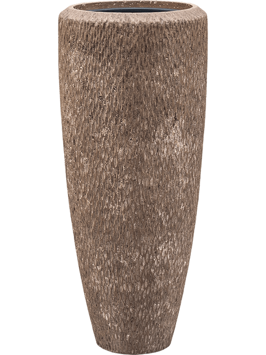 Baq Polystone Rough Plant Pot 90cm Height 27cm Dia Partner Rock (with liner)