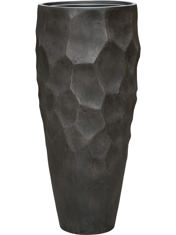 Baq Polystone Nathan James Plant Pot 110cm Height 39cm Dia Partner Pueter Champagne (mit Einsatz)