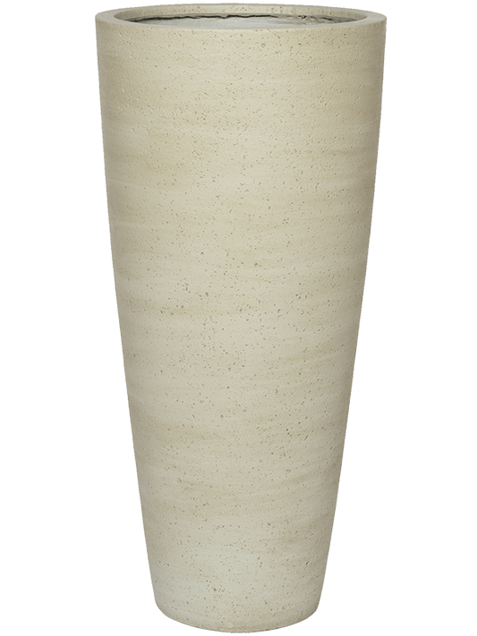 Cement & Stone Plant Pot 80cm Height 32cm Dia Dax L Beige Washed