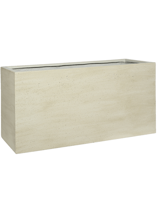 Cement & Stone Plant Pot 50cm Height 34cm Dia Jort M Beige Washed