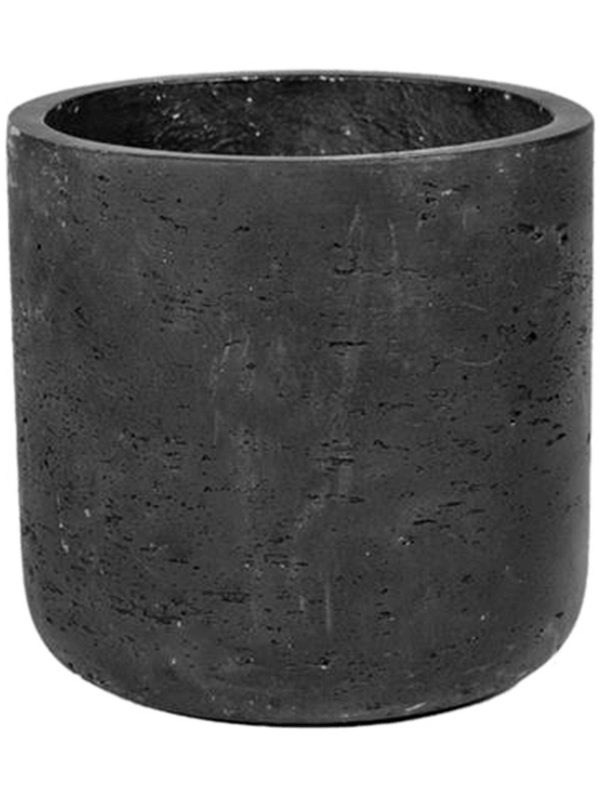 Rough Plant Pot 10cm Height 9cm Dia Mini Charlie XXS Black Washed