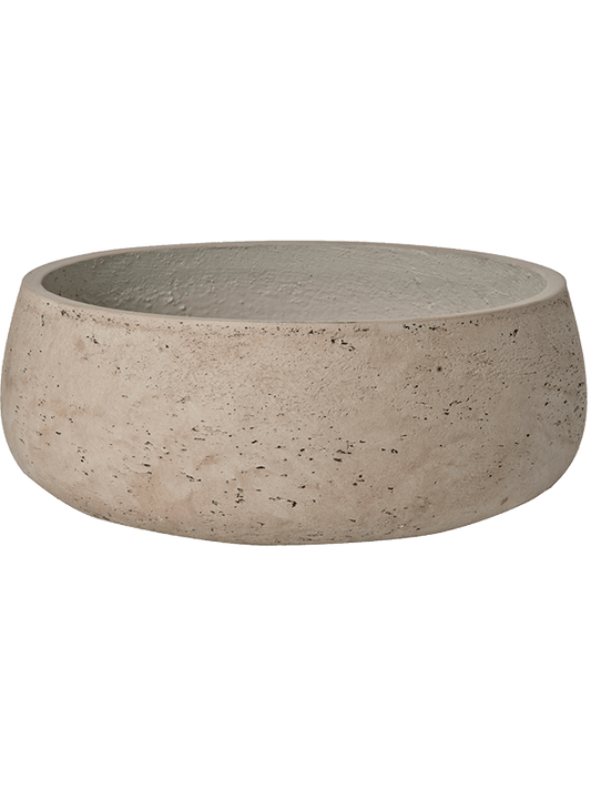 Rough Plant Pot 13cm Height 30cm Dia Eileen L Grey Washed