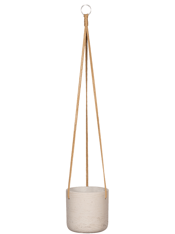 Rough Plant Pot 15cm Height 13cm Dia Charlie (hanging) S Grey Washed