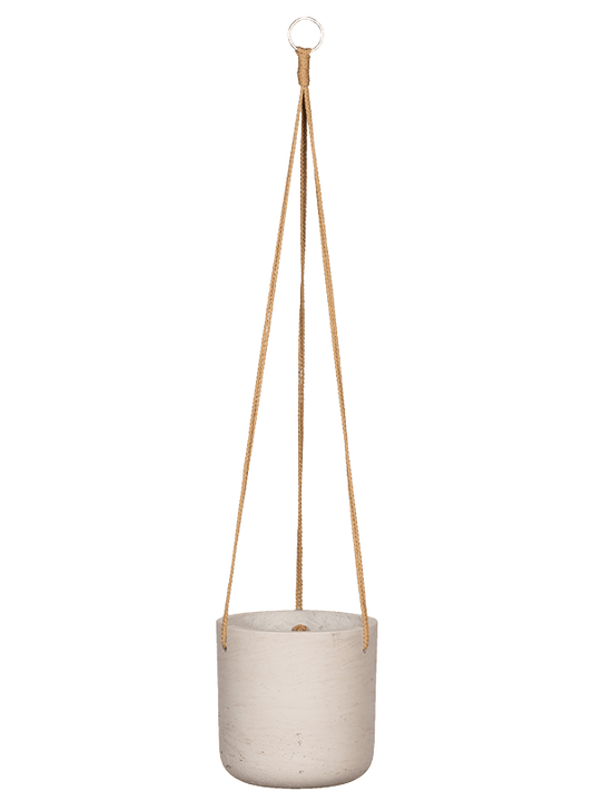 Rough Plant Pot 18cm Height 16cm Dia Charlie (hanging) M Grey Washed