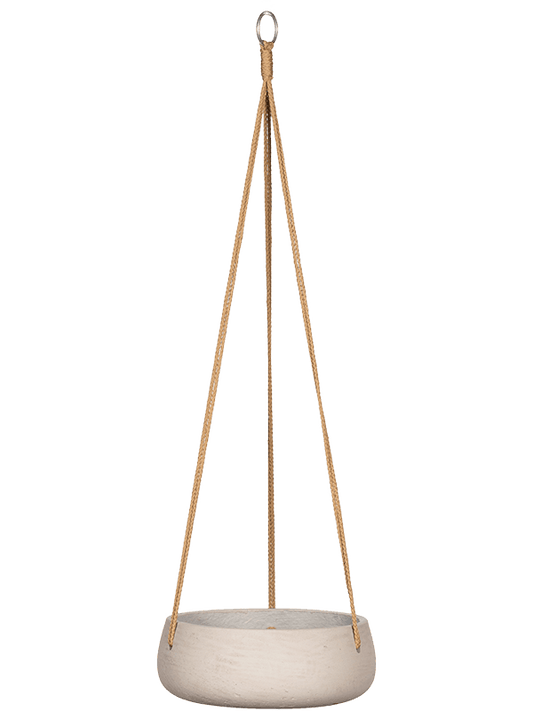 Rough Plant Pot 11cm Height 24cm Dia Eileen (hanging) M Grey Washed
