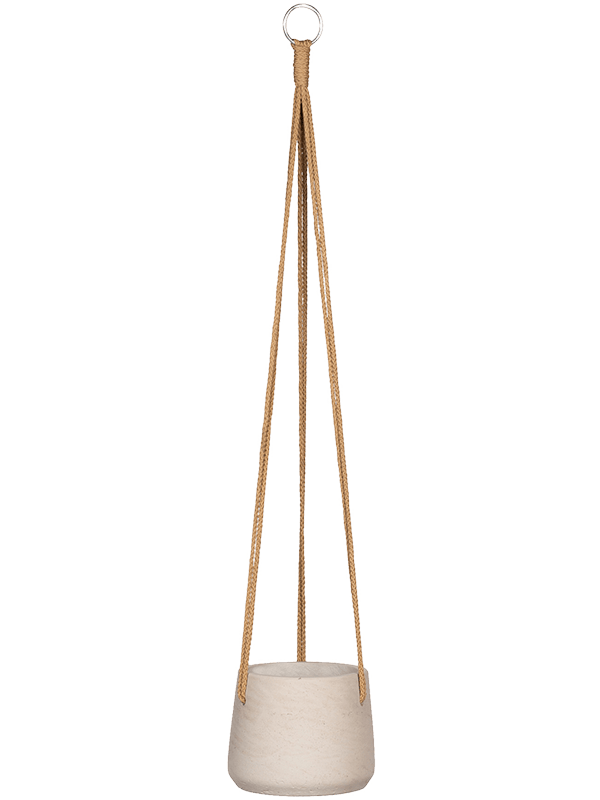 Rough Plant Pot 11cm Height 10cm Dia Patt (hanging) S Grey Washed