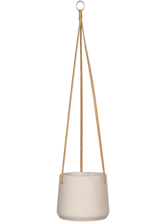 Rough Plant Pot 17cm Height 16cm Dia Patt (hanging) L Grey Washed