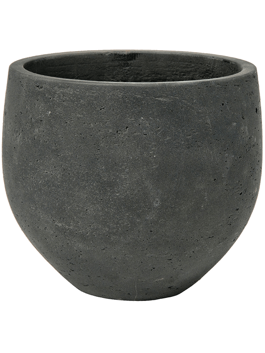 Rough Plant Pot 28cm Height 30cm Dia Mini Orb L Black Washed
