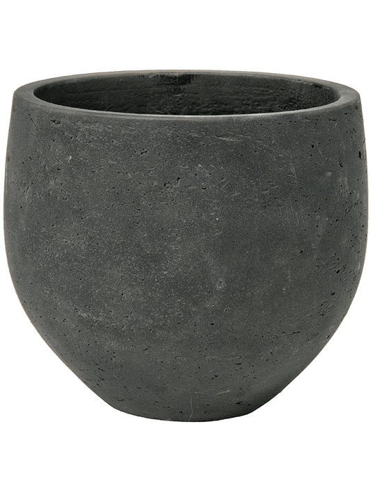 Rough Plant Pot 15cm Height 16cm Dia Mini Orb S Black Washed