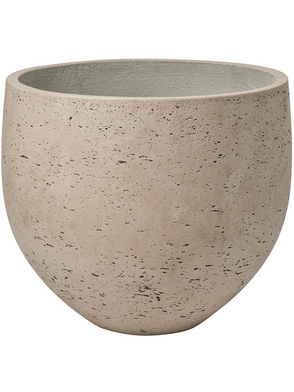 Rough Plant Pot 28cm Height 30cm Dia Mini Orb L Grey Washed
