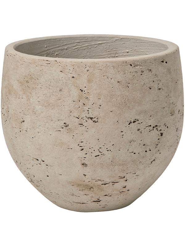 Rough Plant Pot 21cm Height 20cm Dia Mini Orb M Grey Washed