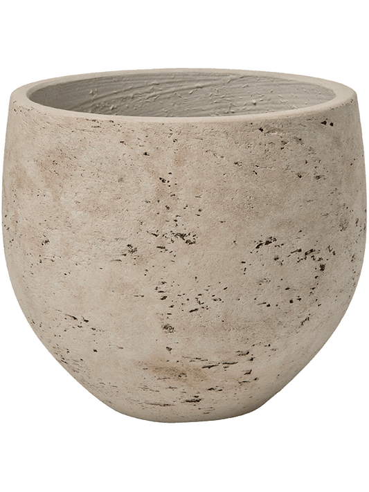 Rough Plant Pot 21cm Height 20cm Dia Mini Orb M Grey Washed