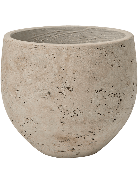 Rough Plant Pot 15cm Height 16cm Dia Mini Orb S Grey Washed