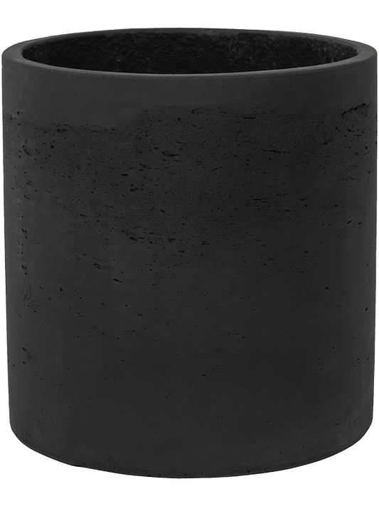 Rough Plant Pot 20cm Height 18cm Dia Puk M Black Washed