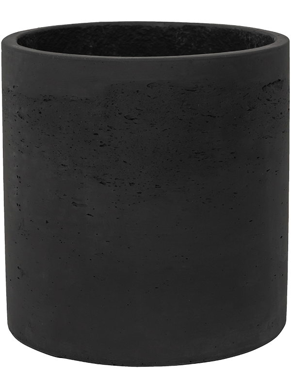 Rough Plant Pot 25cm Height 23cm Dia Puk L Black Washed