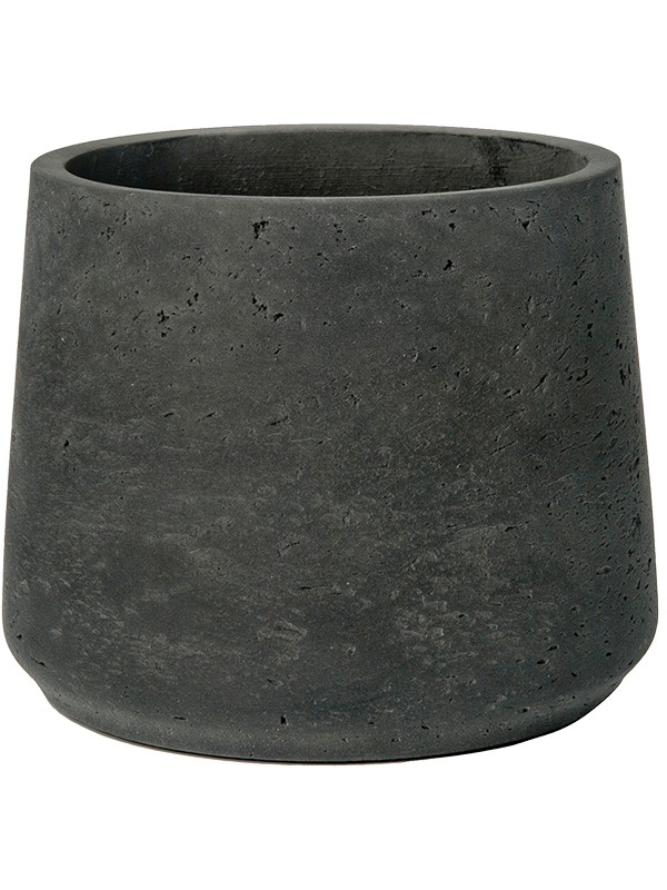 Rough Plant Pot 16cm Height 16cm Dia Patt L Black Washed