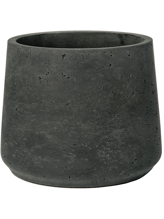 Rough Plant Pot 16cm Height 16cm Dia Patt L Black Washed