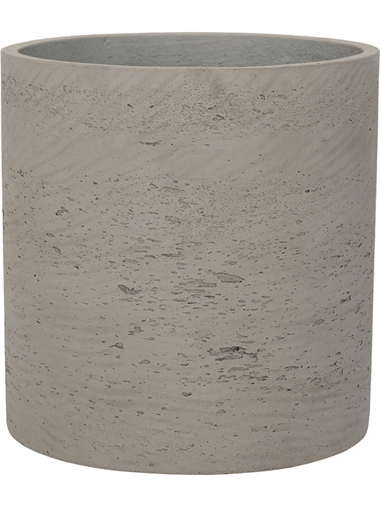 Rough Plant Pot 20cm Height 18cm Dia Puk M Grey Washed