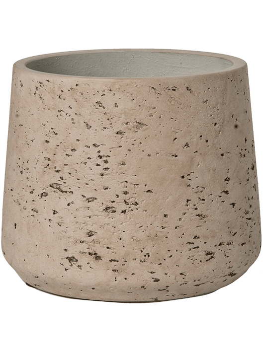 Rough Plant Pot 16cm Height 16cm Dia Patt L Grey Washed