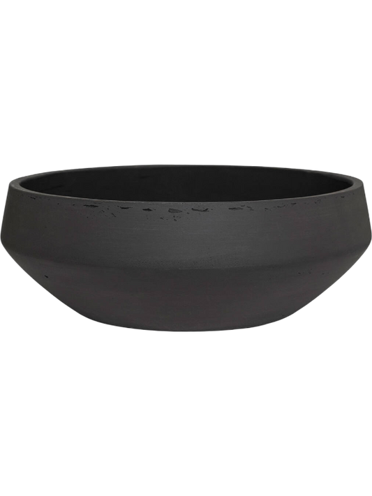 Rough Plant Pot 16cm Height 40cm Dia Madu L Black Washed