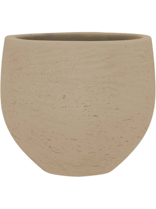 Rough Plant Pot 28cm Height 27cm Dia Mini Orb L Clay Washed