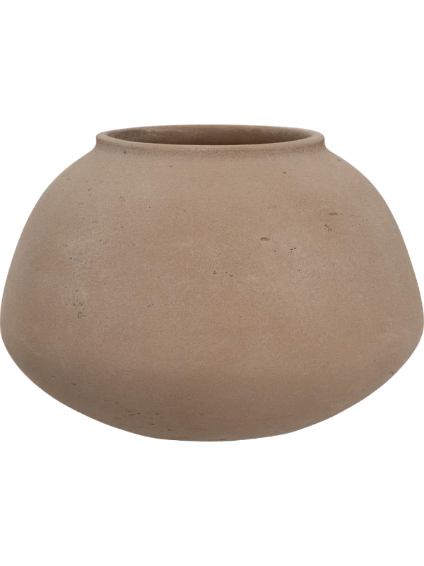 Rough Plant Pot 16cm Height 11cm Dia Imara L Clay Washed