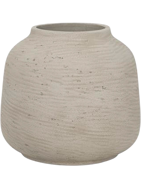 Rough Plant Pot 20cm Height 11cm Dia Jabari XL Grey Washed