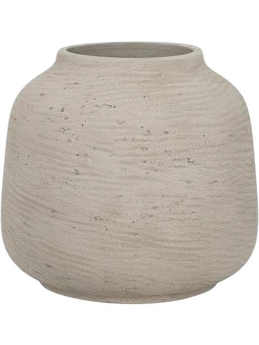 Rough Plant Pot 20cm Height 11cm Dia Jabari XL Grey Washed