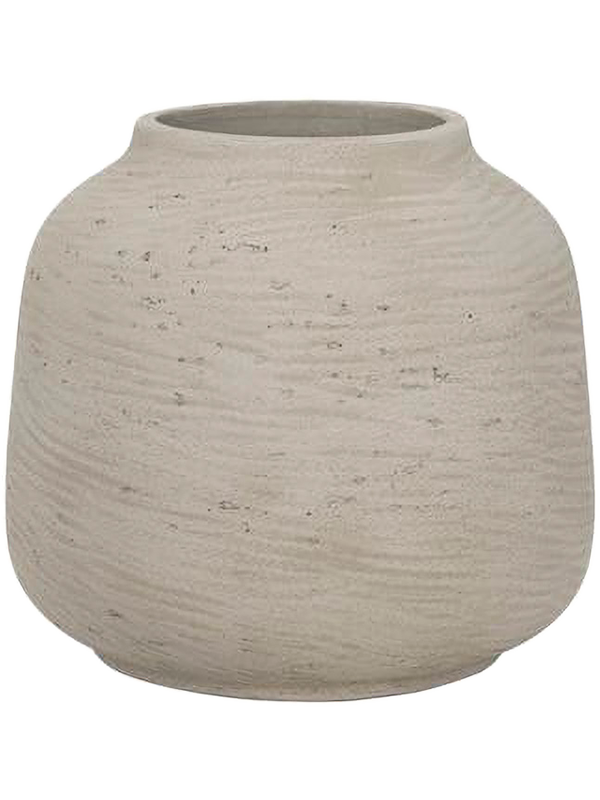Rough Plant Pot 16cm Height 8.1cm Dia Jabari L Grey Washed