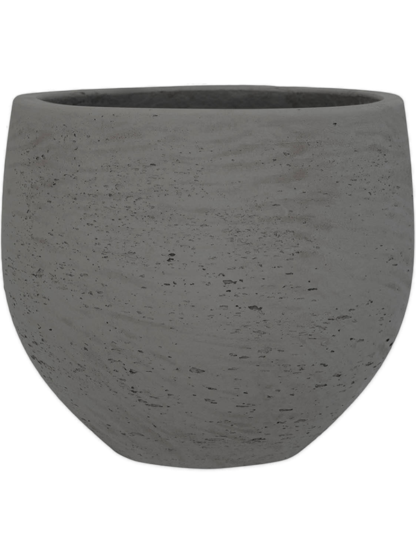 Rough Plant Pot 28cm Height 27cm Dia Mini Orb L Mocha Washed