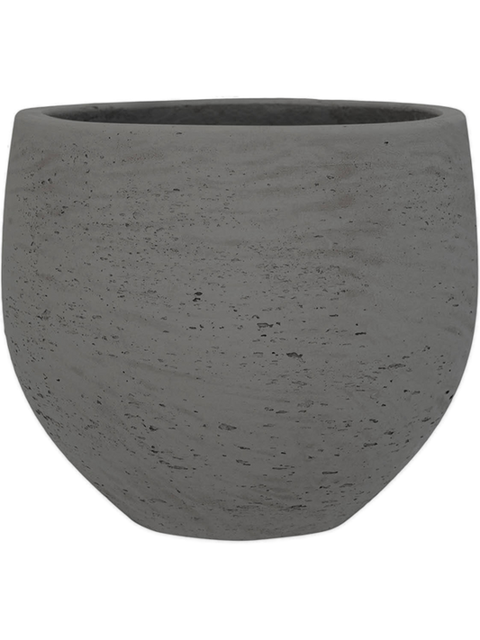 Rough Plant Pot 28cm Height 27cm Dia Mini Orb L Mocha Washed