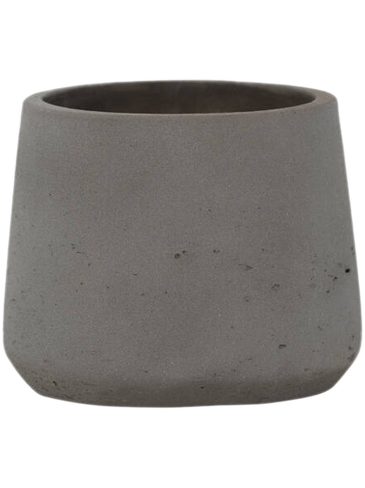 Rough Plant Pot 17cm Height 16cm Dia Patt L Mocha Washed