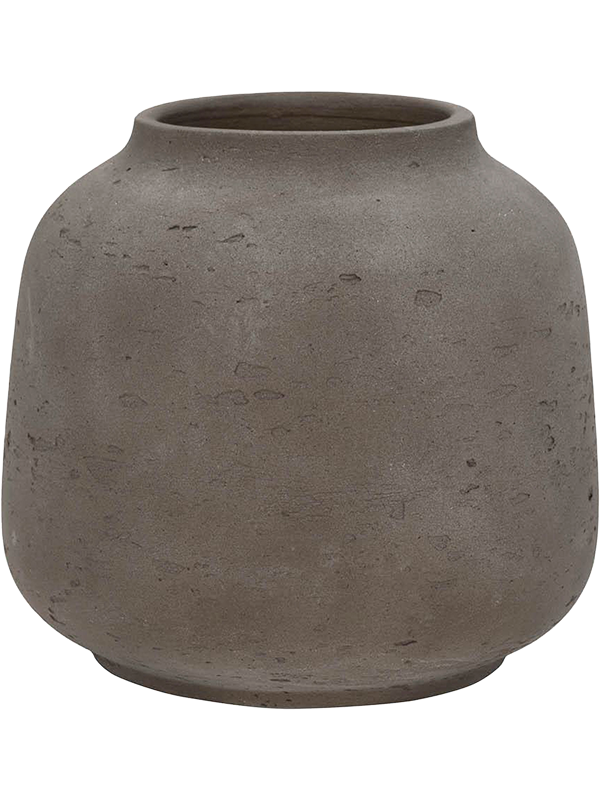 Rough Plant Pot 16cm Height 8.1cm Dia Jabari L Mocha Washed