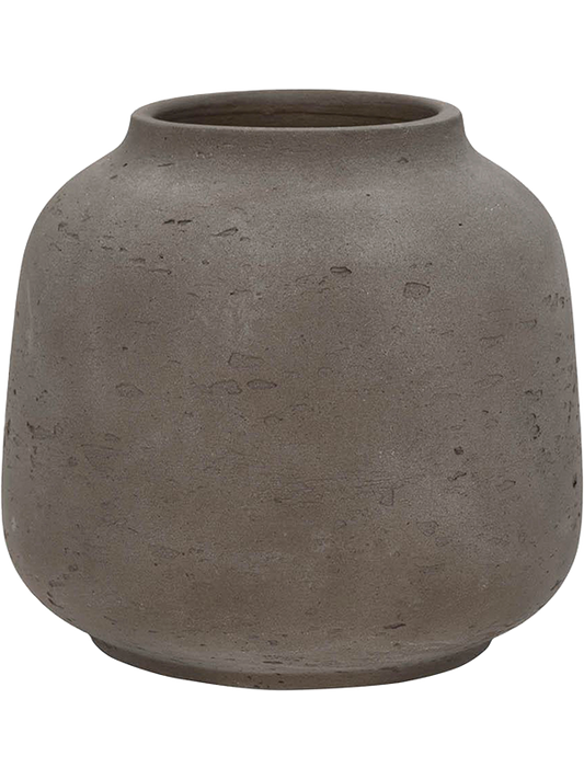 Rough Plant Pot 16cm Height 8.1cm Dia Jabari L Mocha Washed