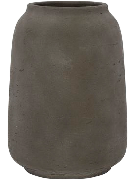 Rough Plant Pot 34cm Height 14cm Dia Mahir XL Mocha Washed