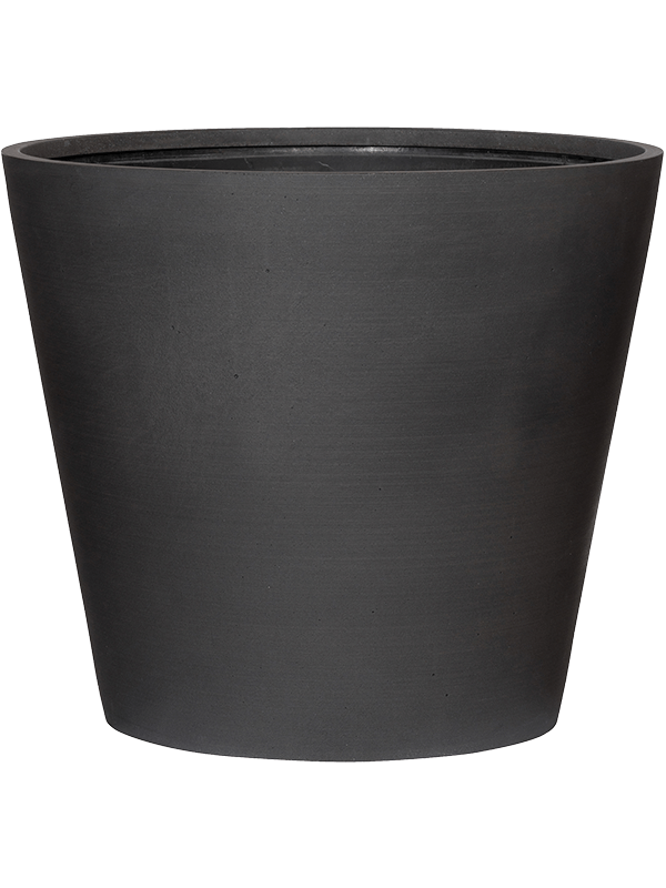 Refined Plant Pot 50cm Height 54cm Dia Bucket M Volcano Black