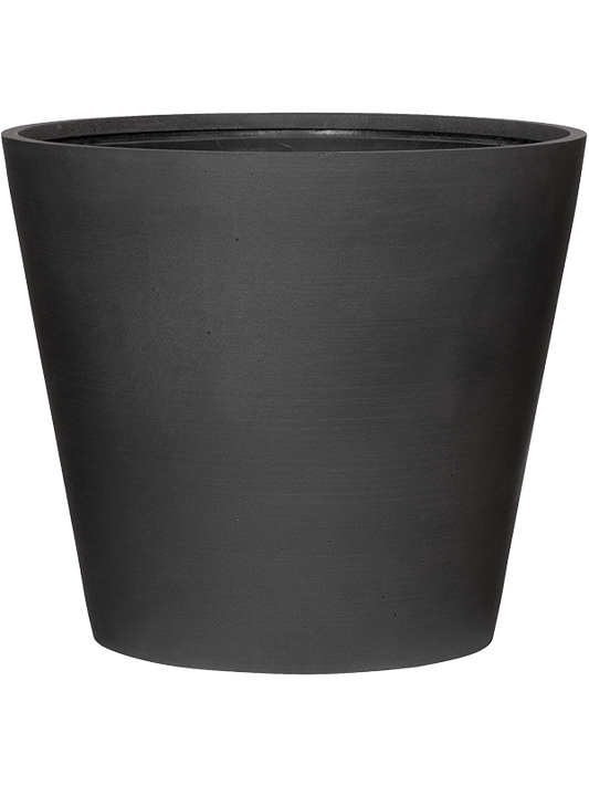 Refined Plant Pot 50cm Height 54cm Dia Bucket M Volcano Black