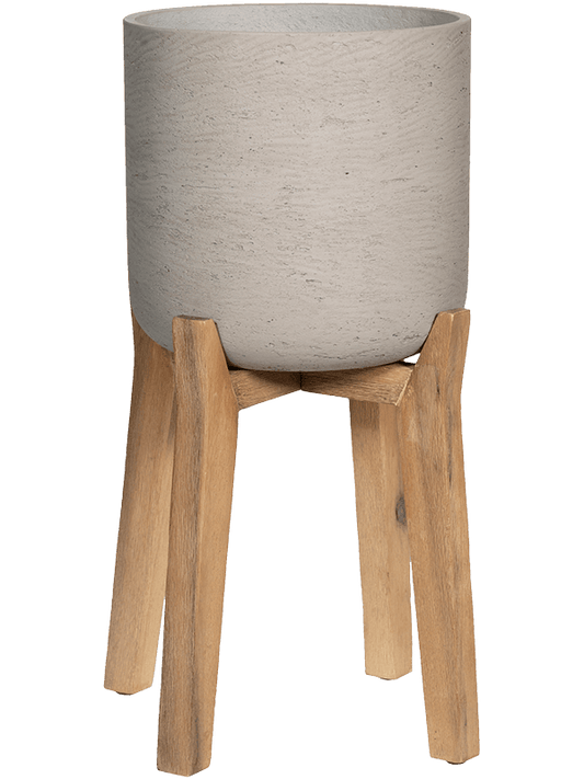 Rough With Feet High Plant Pot 67cm Height 30cm Dia Charlie XL Grey Washed