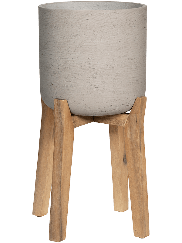 Rough With Feet High Plant Pot 87cm Height 41cm Dia Charlie XXL Grey Washed