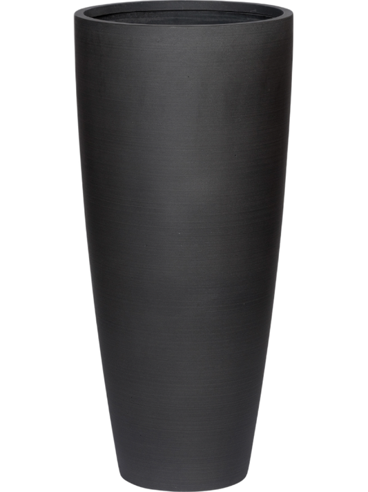 Refined Plant Pot 80cm Height 34cm Dia Dax L Volcano Black