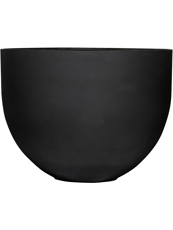 Refined Plant Pot 92cm Height 116cm Dia Jumbo Mila L Volcano Black