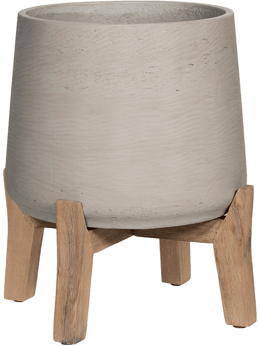 Rough With Feet Low Plant Pot 43cm Height 28cm Dia Patt XXL Grey Washed