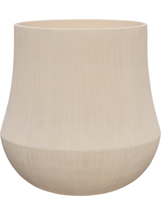 Baq Polystone Coated Plain Plant Pot 60cm Height 47cm Dia Darcy Natural