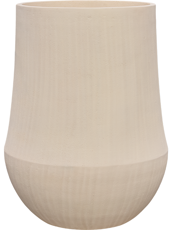 Baq Polystone Coated Plain Plant Pot 72cm Height 43cm Dia Darcy Natural