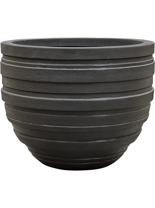 Baq Polystone Coated Junar Plant Pot 44cm Height 47cm Dia Couple Smoke