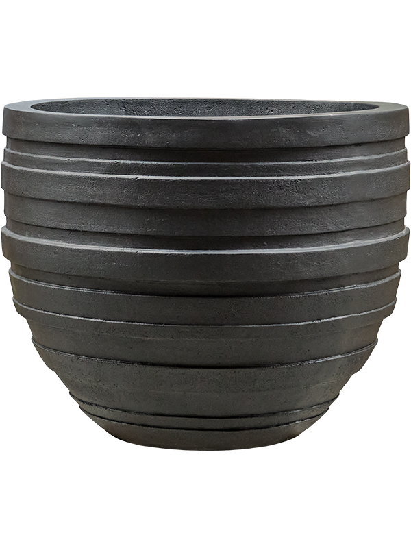 Baq Polystone Coated Junar Plant Pot 72cm Height 77cm Dia Couple Smoke