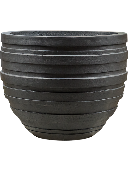 Baq Polystone Coated Junar Plant Pot 72cm Height 77cm Dia Couple Smoke
