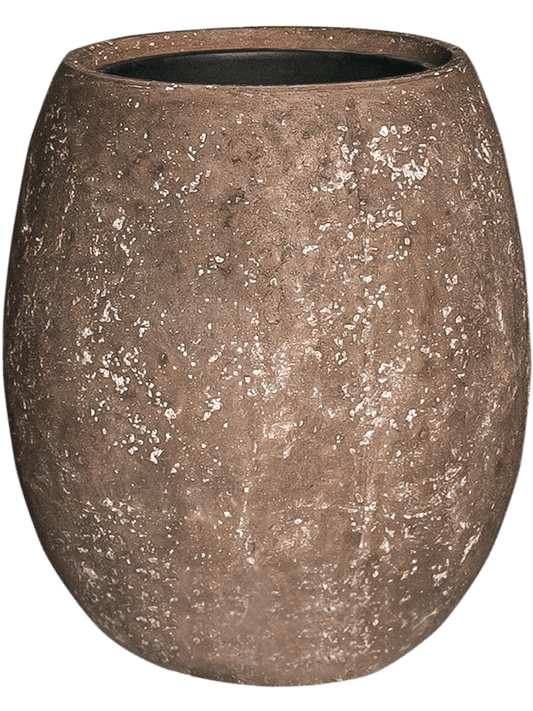 Baq Polystone Coated Plain Plant Pot 55cm Height 30cm Dia Balloon Rock (with liner)