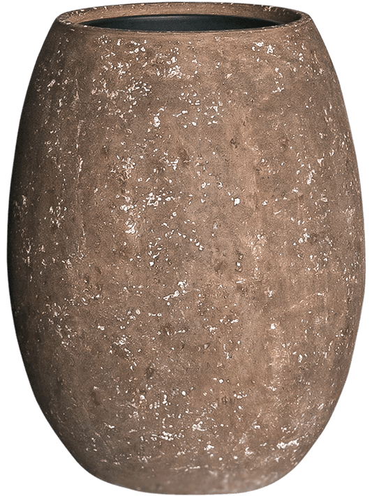 Baq Polystone Coated Plain Plant Pot 68cm Height 30cm Dia Balloon Rock (with liner)